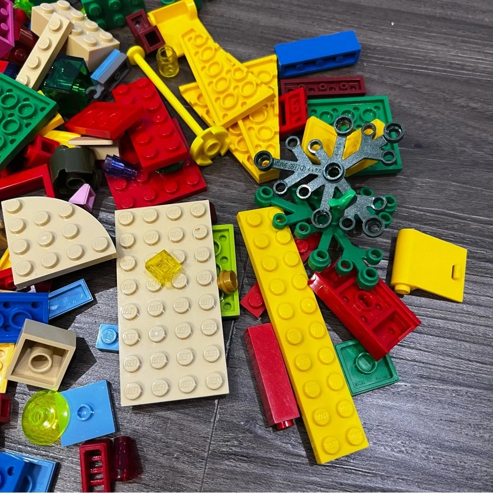 Lot Of Bright Colored Lego Pieces From Different Sets 8.6 Ounces